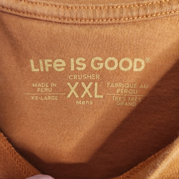 Life is Good tshirt mens size XXL crusher Grillin' like a villain short sleeve - Picture 3 of 5